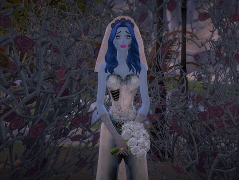 The Sims Resource - Corpse Bride Body Paint Corpse Bride Sims 4 Cc, Sims 4 Corpse Bride Cc, Sims 4 Corpse Bride, Victor Corpse Bride, Skull Face Paint, Emily Corpse Bride, Female Sims, Dead Bride, Tim Burton Corpse Bride