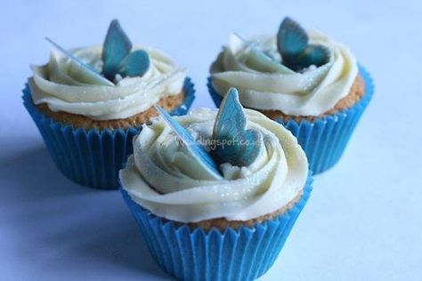 b Blue Butterfly Sweet 16 Decorations, Blue Butterfly Themed Birthday Party, Blue Butterfly Cupcakes, Blue Butterfly Party, Blue Butterfly Wedding, Butterfly Sweet 16, Butterfly Themed Birthday Party, Butterfly Cupcakes, Cinderella Cake