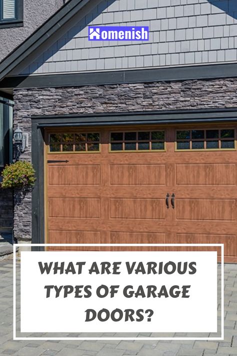 Your garage door is a major investment in your home's security, energy efficiency, and curb appeal. In this article, we'll explore the various types of garage doors and their benefits, so you can make an informed decision Types Of Garage Doors, Craftsman Garage Doors, Beautiful Garage Doors, Fiberglass Garage Doors, Garage Door Lights, Faux Wood Garage Door, Garage Door Colors, Craftsman Garage Door, 90s House