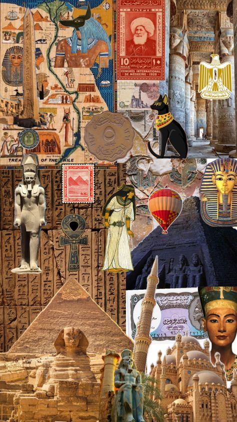 Egypt throughout the ages, the ancient Egyptian civilisation, some of the modern Islamic civilisation and others. Islamic Museum Egypt, Egypt Aesthetic Modern, Egyptian Culture Art, Egyptian Civilization Project, Egypt Mood Board, Old Egypt Art, Civilization Aesthetic, Old Egypt Aesthetic, Ancient Egyptian Aesthetic