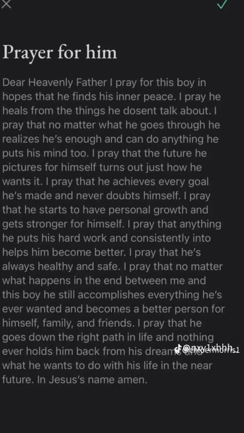 I pray this for him because I love him 💍❤️ Praying For A Boyfriend, The Man I Prayed For, Pray For My Relationship, Prayers To Pray Over Your Boyfriend, Praying For My Boyfriend, Prayers For Him Encouragement, Prayer For Boyfriend For Him, How To Pray For Your Future Husband, Pray For Future Husband