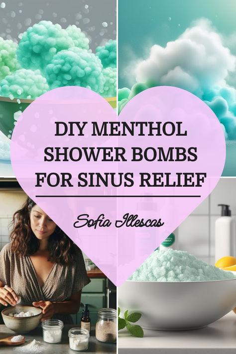 DIY Menthol Shower Bombs for Sinus Relief Sinus Shower Steamers, How To Use Shower Steamers, Shower Steamers Diy Recipe, Shower Steamer Recipe, Homemade Shower Steamers, Shower Steamers Recipe, Make Shower Steamers, Menthol Shower Steamers, Shower Steamers Diy