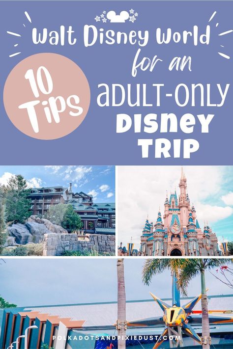 Disney Adult Vacation Top 10 Tips for an adult only trip to walt disney world Disney Boardwalk Resort, Disney World Itinerary, Disney Deluxe Resorts, Disney Trip Surprise, Disney World For Adults, Disney Adult, Disney World Rides, Disney Blog, Disney Trip Planning