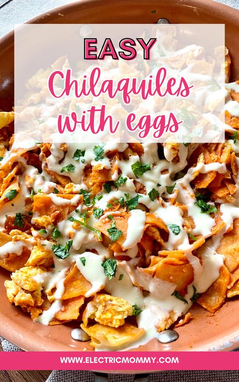 Simple Chilaquiles Recipe Chilequilles Chilaquiles Recipe, Chilaquiles With Eggs, Easy Chilaquiles Recipe, How To Make Chilaquiles, Easy Chilaquiles, Breakfast Chilaquiles, Traditional Mexican Breakfast, Chilaquiles Recipe, Mexican Breakfast