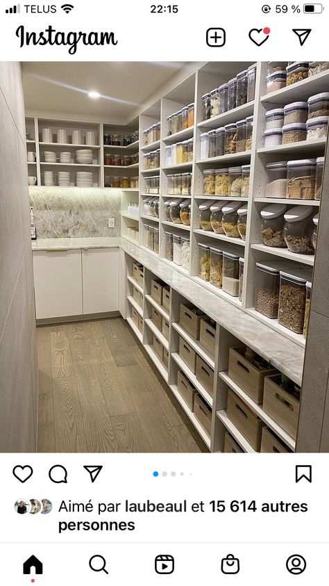 Pantry Closet Design, Pantry Layout, House Pantry, Dream Pantry, Desain Pantry, Pantry Remodel, Store Hacks, Dream Kitchens Design, Dollar Store Hacks