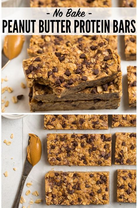 Homemade Peanut Butter Protein Bars, No Bake Healthy, Bake Healthy, Healthy Protein Bars, Peanut Butter Protein Bars, Honey Chocolate, Healthy Protein Snacks, Protein Bar Recipes, Low Carb Snack