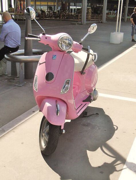 Vespa/moped Pink Moped, Random Scenery, Pink Vehicles, Simson Moped, Pink Vespa, Pink Scooter, Pink Motorcycle, Motos Vintage, Moped Scooter