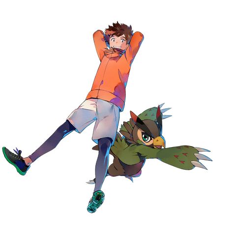 Digimon Survive Art, Digimon Survive, Cartoon Shapes, Digimon Fanart, Digimon Wallpaper, Digimon Frontier, Pokemon Fanart, Digimon Tamers, Anniversary Art