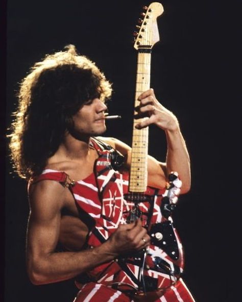 Eddie Van Halen, Van Halen, On Stage, Electric Guitar, Long Hair, Guitar, Van, Hair