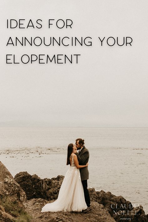 Elopement Announcement Reception Invitations Courthouse Wedding, Save The Date For Elopement Reception, Post Elopement Announcement, Quotes About Eloping, Suprise Wedding Announcement, Eloping Quotes, We're Eloping Announcement, We Eloped Announcement Funny, Elopement Notice