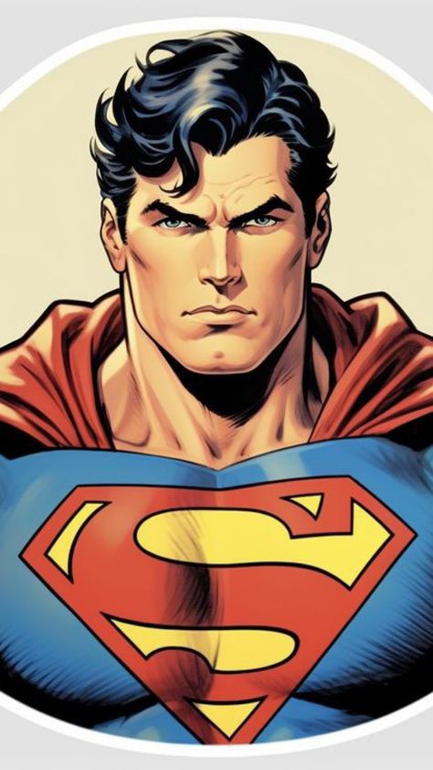 Super Man Cartoon, Superman Portrait, Superman Illustration, Superman Anime, Superman Comic Art, Superman Images, Superman Drawing, Superman Gifts, Dc Super Heroes