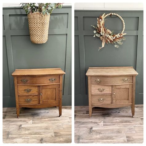 Oak Furniture Redo, Upcycling, Vintage Furniture Painting, Paint Removal With Oven Cleaner, How To Strip Wood With Oven Cleaner, Stripping Antique Furniture, Oven Spray To Strip Furniture, Oven Off Furniture, Refinish Antique Furniture