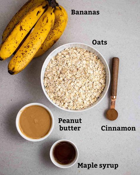 Banana Applesauce Muffins, Banana Flapjack, Banana Bread With Applesauce, Healthy Flapjack, Peanut Butter Banana Oats, 2024 Meals, Flapjack Recipe, Gluten Free Brands, Banana Oatmeal Muffins