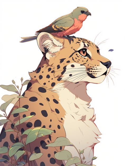 Cheetah Cute Drawing, Cheetah Fursona, Wild Cat Drawing, Ocelot Drawing, Cat Drawing Digital, Cartoon Jaguar, Cheetah Artwork, Jaguar Drawing, Cheetah Character