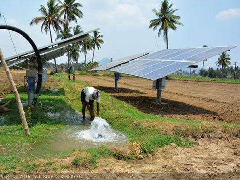 Eco Technology, Agriculture Photography, Solar Pump, Solar Water Pump, Radha Painting, Economic Times, Solar Water, Krishna Radha, Help The Environment