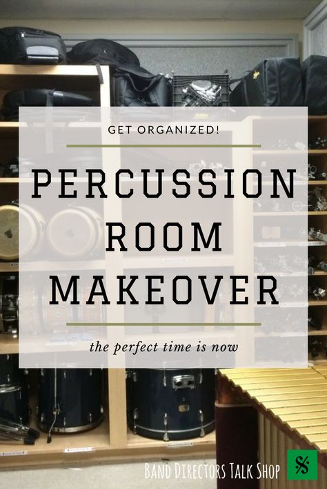 Instrument Storage Ideas Music Rooms, Drumstick Display Ideas, Instrument Storage Ideas, Drum Shelf, Kids Musical Instrument Storage, Room Diy Ideas, Band Room Ideas, Auxiliary Percussion Storage, Percussion Mallet Storage