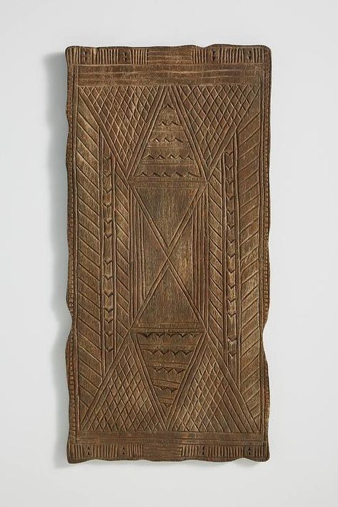 Ablia Geometric Brown Carved Wood Wall Hanging Sleek Decor, Wood Wall Hanging, Gallery Walls, Ornamental Plants, Wood Wall Decor, Hanging Baskets, Wooden Walls, Wood Carving, Wall Paneling