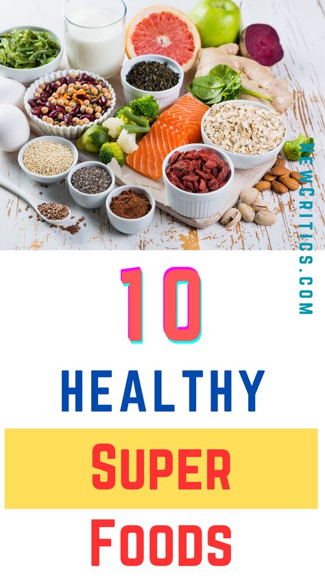 Healthy foods and superfoods. Eating healthy doesn't have to be boring or bland. Here are 10 of the healthiest and most delicious foods to add to your diet. Compared to other foods, superfoods contain above-average amounts of nutrients such as vitamins, proteins, and antioxidants and have a positive effect on health and physical well-being. However, there is no binding definition of superfoods. Food High In Antioxidants, What Are Superfoods, Top 5 Superfoods, Foods Rich In Antioxidants, Superfoods List, Top Superfoods, Super Foods List, Healthy Food Ideas, Lunch Healthy