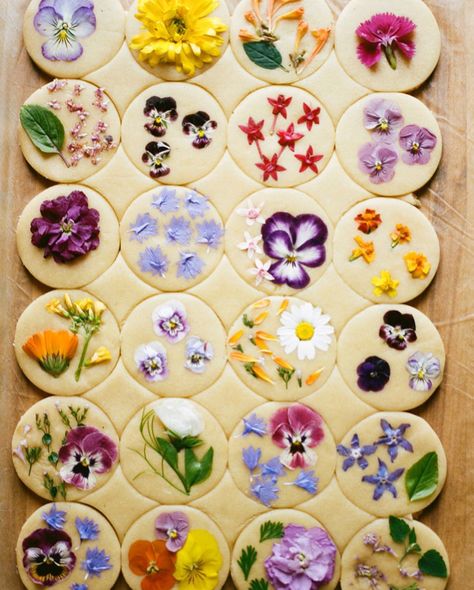 Flower Shortbread Cookies, Garfield 2024, Flower Shortbread, Backyard Luau, بيتي فور, Edible Flowers Recipes, Nacho Libre, Custom Cookie, Shortbread Cookie