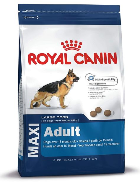 SATISFIES THE APPETITE OF LARGE BREED DOGS HIGH DIGESTIBILITY - Helps promote optimal digestibility thanks to an exclusive formula including very high quality proteins and a balanced supply of dietary fibre.  BONE & JOINT SUPPORT - Helps support large breed dogs’ bones and joints placed under stress.  HIGH PALATABILITY - Satisfies the appetite of large breed dogs thanks to carefully selected flavourings.  OMEGA 3: EPA - DHA - Enriched formula with Omega 3 fatty acids (EPA-DHA). Royal Canin Dog Food, Dog Food Allergies, Dog Food Storage Containers, Dog Food Container, Dog Food Brands, Royal Canin, Breed Dogs, Dog Food Storage, Dog Allergies