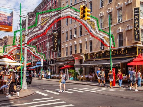 Put your knowledge of Little Italy to the test, and see if you know these neighborhood secrets Squibb Park, Walking Nyc, Little Italy Nyc, Little Italy New York, San Gennaro, Houston Street, City Love, New York City Vacation, Nyc With Kids