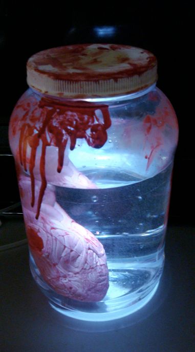 Halloween Jar of Human Heart Prop Mad Scientist : 6 Steps (with Pictures) - Instructables Mad Scientist Halloween, Mad Scientist Lab, Haunted Hospital, Asylum Halloween, Mad Scientist Party, Halloween Jars, Halloween Group, Frankenstein Halloween, Scary Halloween Decorations