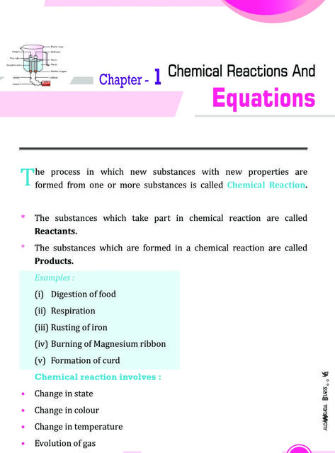 Class 10 Science Chapter 1 Notes, Chemistry Chemical Reactions Notes, Class 10 Chemistry Notes Chapter 1, Basic Chemistry Notes Class 10, Chemical Equations And Reactions, Chemical Equations Notes Class 10, Class 10 Chemistry Ch 1 Notes, Cbse Class 10 Science Notes, Class 10 Science Notes Chemistry Ch 1