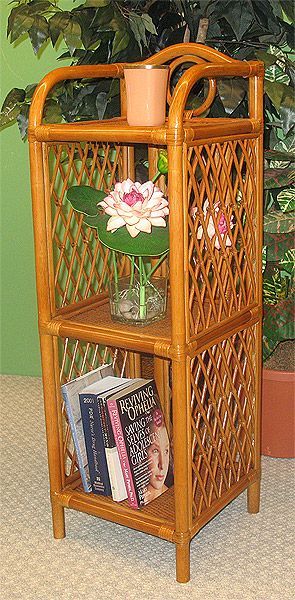 Rattan Furniture Decor, Floor Shelves, Rattan Furniture Living Room, Rattan Decor, Mobile Living, Floor Shelf, Wicker Decor, New Condo, Lattice Design