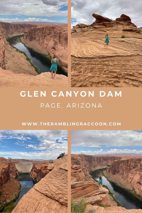 Things to do in Page, AZ! Glen Canyon Dam Overlook! Get stunning views of Glen Canyon Dam and the Colorado River! Arizona Travel Guide, Glen Canyon Dam, Arizona Trip, Page Az, Arizona Camping, Arizona Adventure, Glen Canyon, Visit Arizona, Havasu Falls