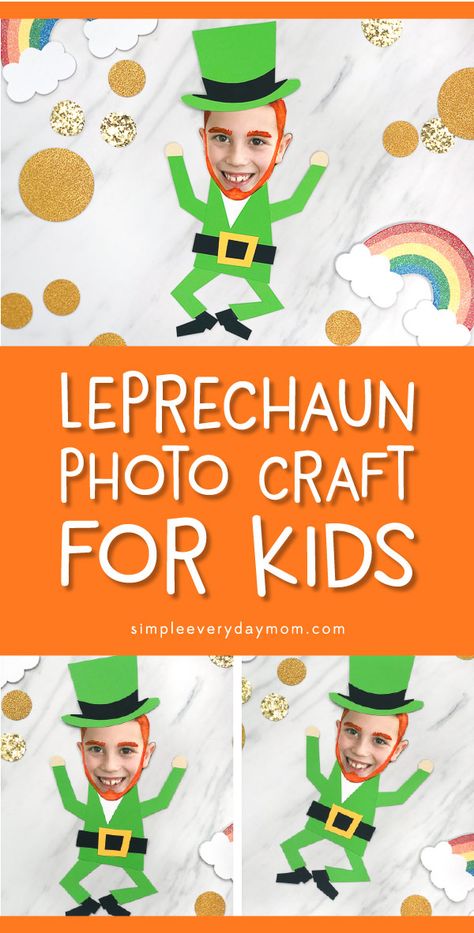 St. Pattys Day Craft For Kids | Have your kids or students make this fun leprechaun art project. It's simple and comes with a free printable template.     #kids #kidsactivities #kidscrafts #craftsforkids #stpatricksday #artprojects #kindergarten #elementary #ece #teaching #teacher #gradeschool #freeprintables #students St Patrick’s Day Art Activities, St Patrick's Day Crafts For Kindergarten, March Crafts For Kids, Leprechaun Art, Winter Boards, March Decor, Kindergarten March, Leprechaun Craft, March Crafts