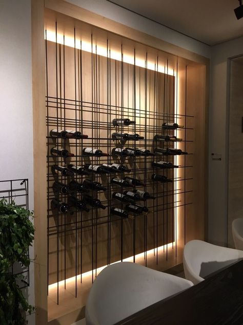 Wine Storage Wall, Home Wine Cellars, Bar Interior Design, Wine Cellar Design, Interior Design Per La Casa, Chandelier For Living Room, Cellar Design, Wine House, Wine Shelves