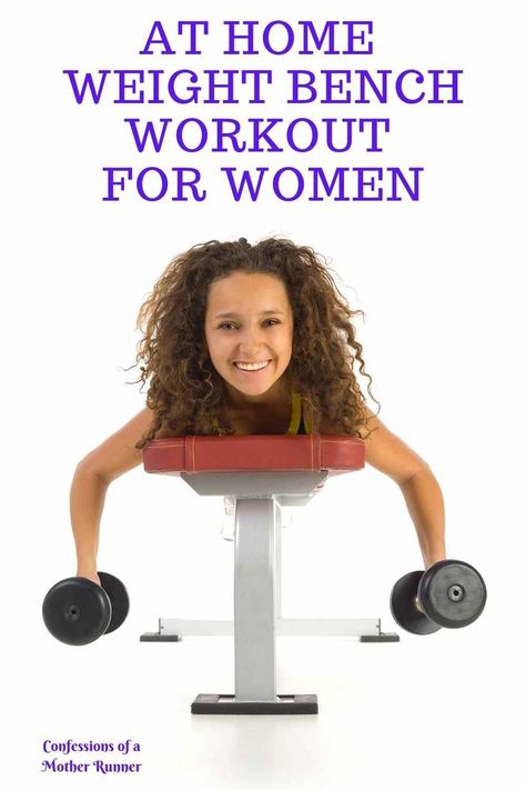 Full Body Weight Bench Workout at home or at the gym Work Bench Workouts, Home Bench Workout, Core Workout With Bench, Flat Bench Workout, Bench Exercises At Home, Seated Bench Arm Workout, Bench Arm Workout Women, Weight Bench Leg Exercises, Bench Exercises For Women