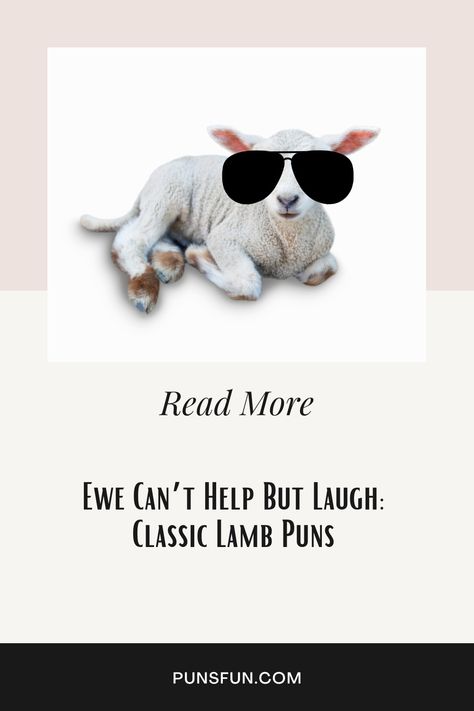 Visit Website Sheep Quote, Sheep Puns, One Pun, Puns Funny, Punny Jokes, Lamb Stew, Puns Jokes, A Farmer, Funny Puns