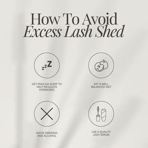 💖 Tips to Avoid Excess Lash Shed 💖 Want your lashes to last longer? Follow these simple tips to avoid excess shedding and keep your lashes looking fabulous: 1. Get enough sleep to help regulate hormones. 2. Eat a well-balanced diet. 3. Avoid smoking and alcohol. 4. Use a quality lash serum. Taking care of your lashes between appointments ensures they stay full and lush! 🌟 #yeg #yeglocal #yeglife #yeglashes #yeglashextensions #yeglash #yeglashtechs #entrepreneur #lashentrepreneur #lashes #... Lash Cleanser Aesthetic, Lashes Marketing, Lash Shed, Regulate Hormones, Lash Retention, Lash Care, Media Aesthetic, Get Enough Sleep, Foundation Tips