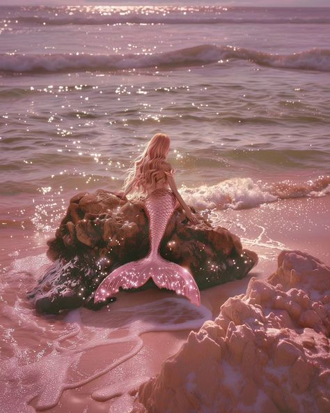 🧜‍♀️🌸 me + ai = perfection . . #mermaid #beach #pink #sea #ai #beautiful #nature #digitalart #aesthetic #midjourney #designmidjourney #love Pink Mermaid Tail Aesthetic, Mermaidcore Aesthetic Pink, Mermaid Vibes Aesthetic, Mermaid Life Aesthetic, Pink Siren Aesthetic, Mermaid Pink Aesthetic, Mermaid Princess Aesthetic, Mermaid Astethics, Mermaid Aesthetic Pink