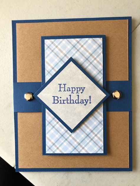 Art’s  birthday card 2020 Male Cards Handmade, Birthday Cards For Males, Men’s Birthday Cards Diy, Men’s Cards To Make, Homemade Birthday Cards For Men, Men’s Cards, Happy Father's Day Cards Diy, Masculine Home Made Birthday Cards, Stampin Up Birthday Cards For Guys