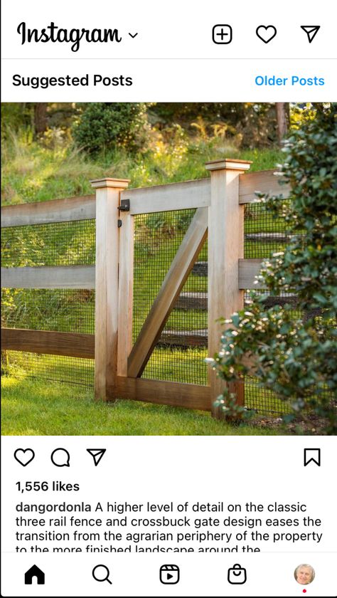 European Fence Design, Three Rail Fence, Property Fence, Wood Fence Design, Pool Fencing, Garden Goals, Third Rail, Country Fences, Exterior Inspiration