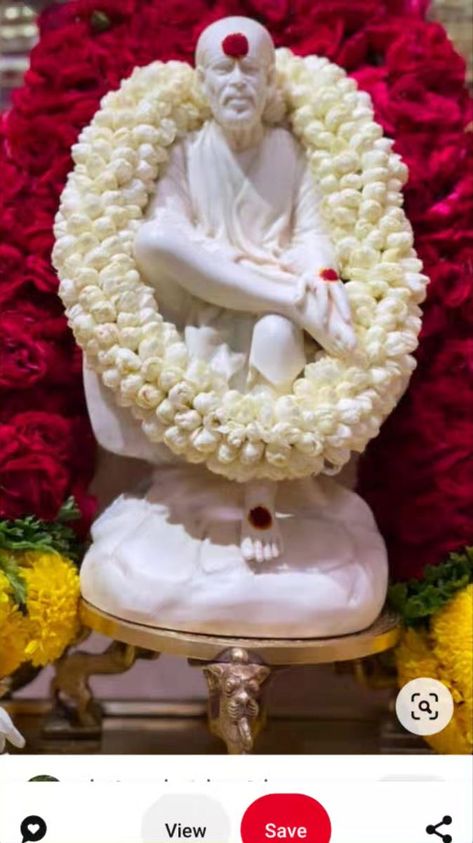 Lord Sai Baba Images, Sai Ram Images Hd, Saibaba Photos, Jai Sai Ram, Devotional Photos, Saibaba Images, Artist Resume, Home Flower Decor, Sai Baba Miracles