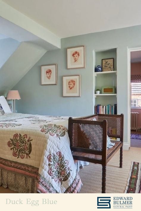 Grey And Duck Egg Bedroom, Edwardian Minimalist, Bedroom Ideas Duck Egg Blue, Duck Egg Panelling Bedroom, Farrow And Ball Oval Room Blue Bedroom, Duck Egg Bedroom, Duck Egg Blue Interiors, Duck Egg Blue Bedroom, Calm Interior