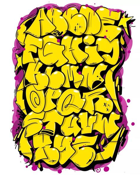 Digital Bombing | 🔥 @graffitibydave Detailed Throwup-Up ABC🌟 Comment your favorite letter🗒️ • • • • • • • • • • • • • • • • #graffiti #explore #art… | Instagram Graffiti Lettering Alphabet, Graffiti Wildstyle, Graffiti Text, Graffiti Words, Graffiti Lettering Fonts, Graffiti Writing, Tattoo Lettering Fonts, Graffiti Alphabet, Graffiti Font