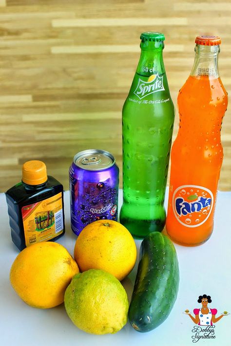 Chapman Drink, Food Nigerian, Nigerian Food Recipes, Cooking Trout, Cooking Websites, West African Food, Lemon-lime Soda, Nigerian Recipes, Cooking With Coconut Oil