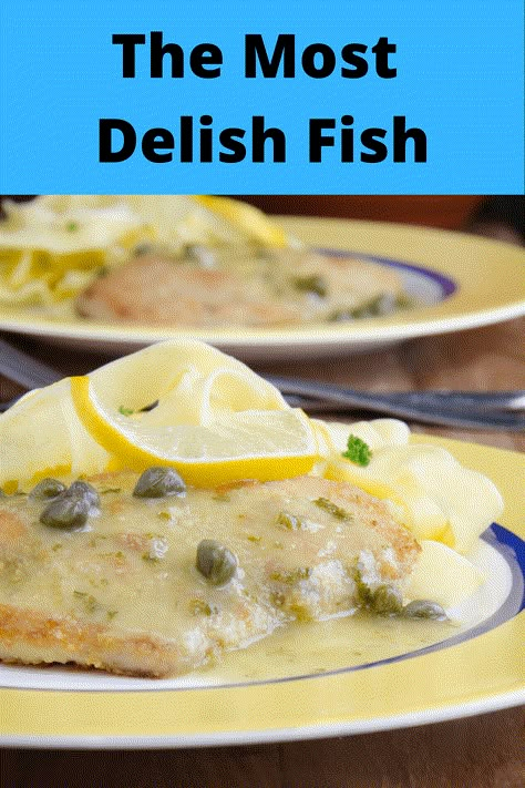 White Fish Dinner Recipes Healthy, Picatta Recipes, Fish In White Sauce Recipes, White Fish And Rice Recipes, White Fish Dishes, White Fillet Fish Recipes, Elegant Fish Recipes, White Fish Recipes Healthy Clean Eating, Flounder Piccata Recipe