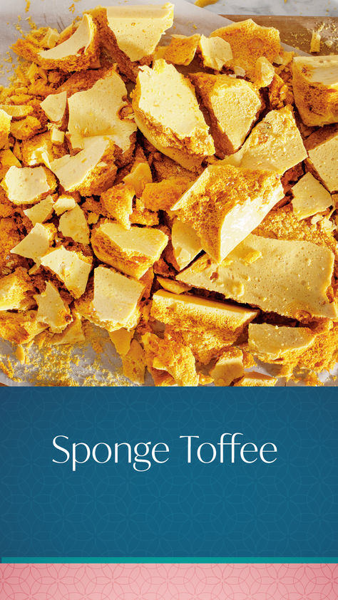 Sponge toffee is crazy fun to make because it more than quadruples in size when you add the baking soda and cream of tartar. It may be hard to imagine, but the taste of that small amount of honey really does come through in this crisp yet tender confection. Click the link above for the recipe! Sponge Toffee Recipe, Chocolate Bowls With Balloons, Sponge Toffee, Sponge Candy, Mary Berg, Mango Mousse, Food Fest, Toffee Recipe, Hawaiian Sweet Rolls