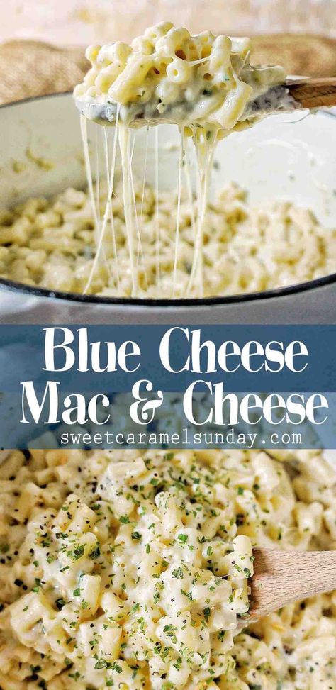 Stove Top Mac And Cheese, Cheese Mac And Cheese, Best Mac N Cheese Recipe, Blue Cheese Recipes, Homemade Comfort Food, Macaroni Cheese Recipes, Blue Cheese Sauce, Best Mac And Cheese, Mac And Cheese Recipe