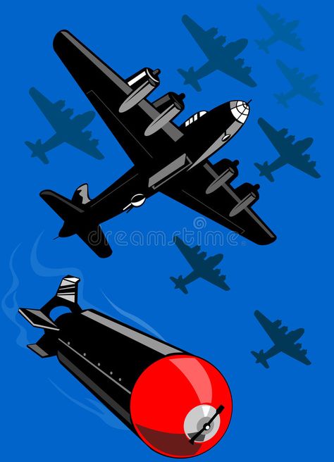 Bombers. Vector art of a World war two bomber dropping a bomb , #Affiliate, #art, #World, #Bombers, #Vector, #dropping #ad Bomb Image, Retro Airplane, Airplane Poster, Airplane Wall Art, Aviation Posters, Airplane Wall, Military Drawings, Airplane Art, Aircraft Art