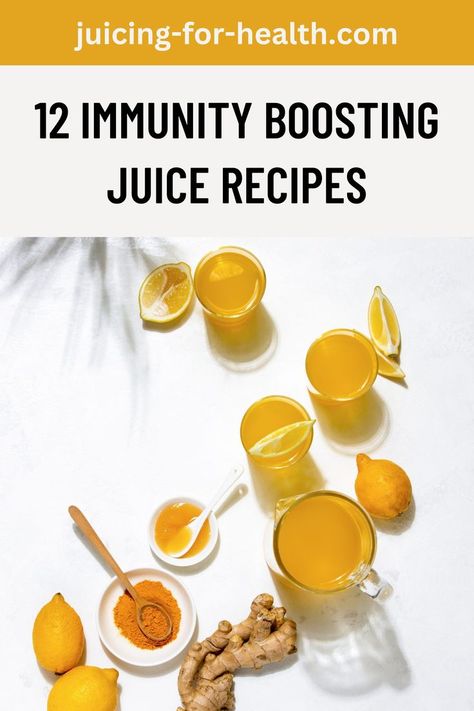 12 IMMUNITY BOOSTING JUICE RECIPES Booster Juice Recipes, Immunity Drink, Easy Juice Recipes, Healthy Nutrition Plan, Nutrition Drinks, Health And Fitness Magazine, The Smoothie Diet, Smoothie Diet Plans, Juicing For Health