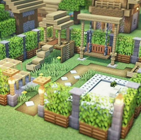 Minecraft Homes, Minecraft Nostalgia, Villa Minecraft, Cute Minecraft, Building References, Construction Minecraft, Gaming Things, Minecraft Garden, Houses Minecraft