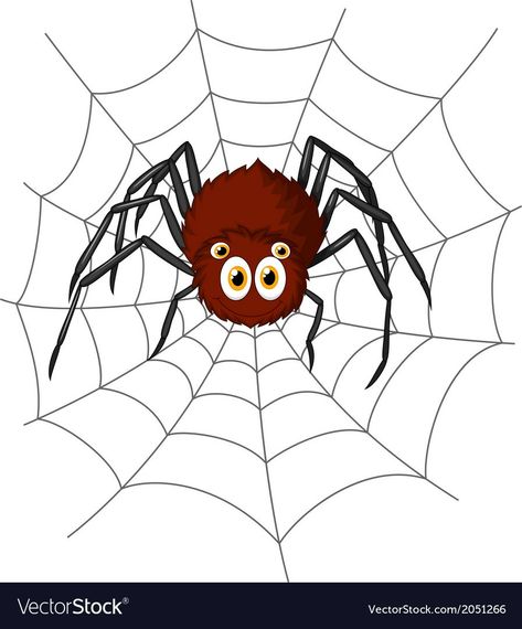 Spider Cartoon, Spider Clipart, Web Cartoon, Spider Illustration, Cute Spider, Spiders Scary, Vintage Spider, Cartoon Cartoon, Cartoon Posters