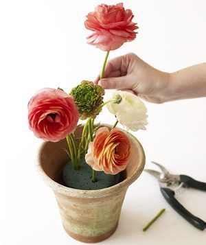 Flower Pot Centerpiece, Cabbage Flowers, Arranging Flowers, Succulent Centerpieces, Diy Arrangements, Silk Floral Arrangements, Flower Arrangements Simple, Floral Arrangements Diy, Flower Studio