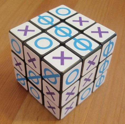 Tik-Tac-Toe Cube – 3x3x3 Rubik’s Cube Rubiks Cube Algorithms, Rubiks Cube Patterns, Rubiks Cube Solution, Rubics Cubes, Twisty Puzzles, Solve The Puzzle, Cube Games, Speed Cube, Rubix Cube